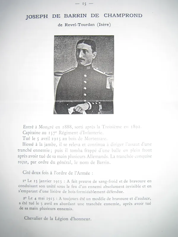 Le Baron Joseph de Barrin de Champrond propriétaire de Barbarin au début du 20ème siècle Le Baron Joseph de Barrin de Champrond propriétaire de Barbarin au début du 20ème siècle