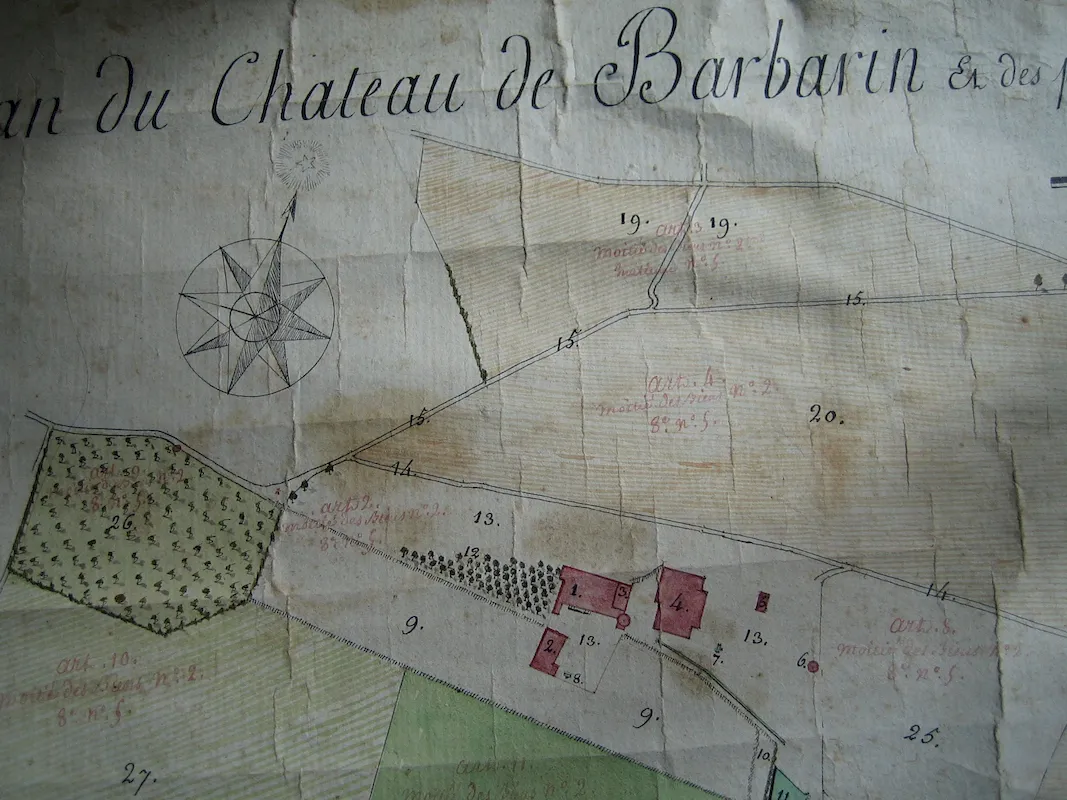 Les plans du domaine à la fin du 18ème siècle Les plans du domaine à la fin du 18ème siècle